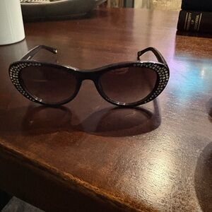 Black Rhinestone Sunglasses